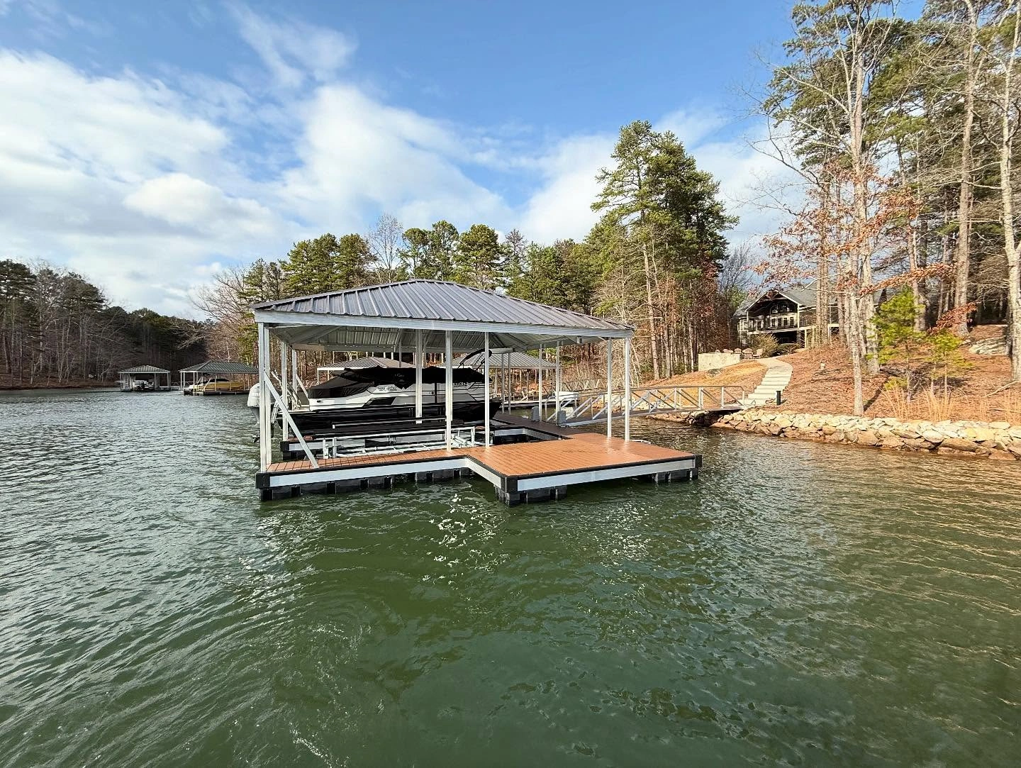 Composite Decking Material On Dock