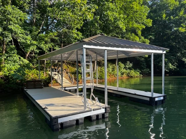 Dock Construction Project Showing Strong Framework