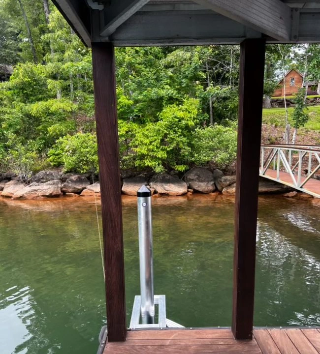 Metal Frame Repair On Damaged Dock