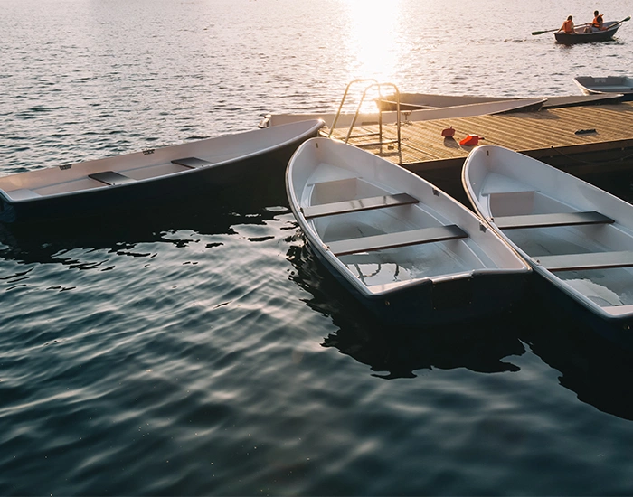 Modular Floating Dock System On Lake