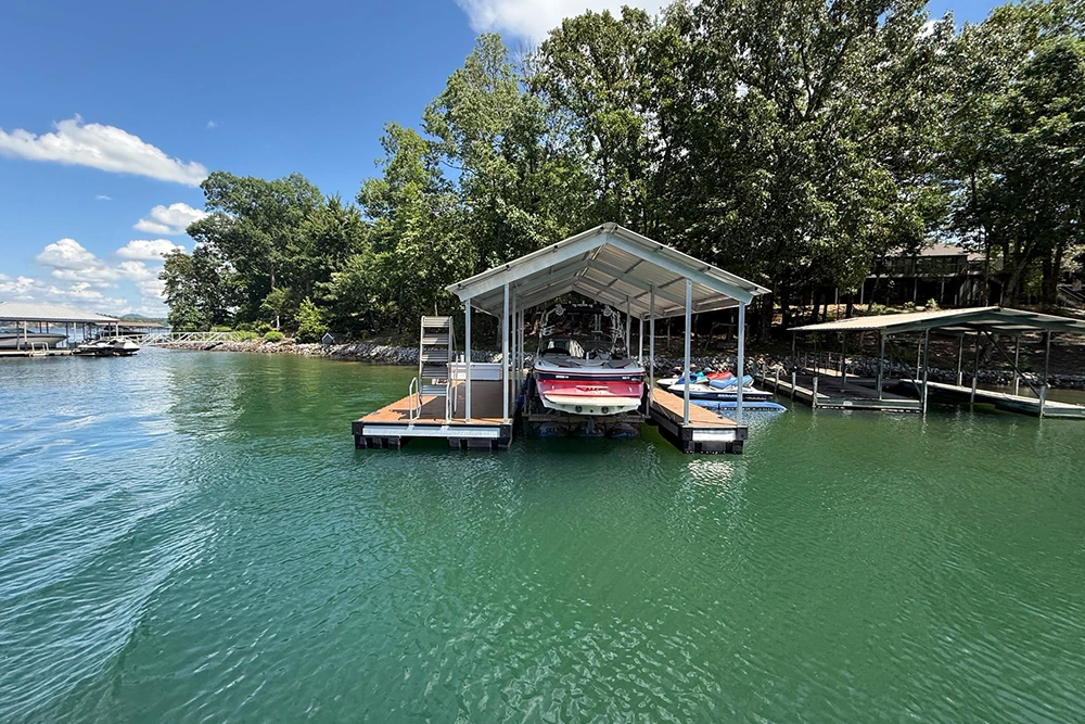 How is a dock constructed?