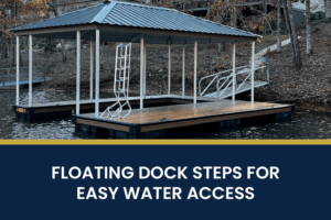Floating Dock Steps for Boat Dock